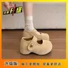 Sapatos Mary Jane retrô de sola grossa para aumentar a altura, para mulheres baixinhas, adequados para uso ao ar livre, novo modelo de primavera 2025, para combinar com saias, sapatos Birkenstock de sola macia