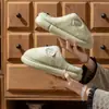 Pantuflas de Algodón Cálido de Felpa Color Sólido para Mujer 2026 Otoño Invierno Nuevo Estilo Gruesas Antideslizantes para Interiores Zapatos de Algodón para el Hogar de Pareja para Hombre