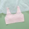 Ropa interior para adolescentes, Sujetador para niñas de secundaria, Copa fija de segunda etapa, Antigolpes, Chaleco para niñas sin costuras