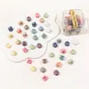 Al por mayor versión coreana de color caramelo dibujos animados clip flor pequeña estrella de cinco puntas pasador de princesa pinza de garra pasador femenino joya en caja