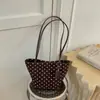 Bolsa de Mujer Estilo Coreano 2026 Nueva Sensación de Alta Gama Bolsa Tote de Lunares Bolso de Hombro Único para Dama Bolso de Axila Bolso de Gran Capacidad