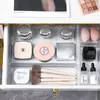 Caja de almacenamiento empotrada tipo cajón, cosméticos de escritorio acrílico transparente, separador, mesa caja de almacenamiento, estante de almacenamiento