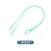 Cordón de silicona de tres agujeros para gafas, hebilla ajustable, deportivo, antideslizante, anticaída, silicona suave elástico, cordón para gafas de color