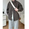 Camisa a Cuadros Retro Japonesa de Manga Larga para Hombre Nueva Llegada de Primavera Marca de Moda Estilo Perezoso Holgada Casual Versátil Camisa Chaqueta