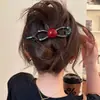 Presilha de garra para a parte de trás da cabeça volumosa, presilha para cabelo liso, presilha torcida elegante e sofisticada, presilha jacaré, grampo de cabelo, acessório de cabelo para mulheres