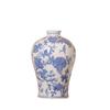 Jarrón de Porcelana Azul y Blanco de Estilo Chino Nuevo Imitación Clásico de Cerámica de Alta Calidad Jarrón Sala de Estar Antiguo Mueble de TV Adornos Florales