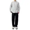 Calça Casual Básica Reta Cor Sólida Estilo Japonês para Homens, Calça Versátil Cor Cáqui de Caimento Solto para Primavera e Outono