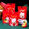 Saco de Embalagem para Doces de Ano Novo do Ano do Tigre Saco Reto de Biscoito de Neve Saco Auto-selante de Nougat Bolso para Pacote de Confeitaria