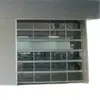 Porta Transparente de Vidro para Loja 4S de Carros, Porta Transparente com Estrutura de Liga de Alumínio, Revestimento de Vidro Preto, Porta de Garagem, Porta Elétrica