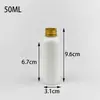 Lugar 20 30 60ml botellas de plástico oscuras botellas separadas tapa de aluminio botella botella de reactivo botella de líquido Botella blanca pequeña para medicamentos
