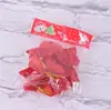 Rojo Sencillo Pequeño Adorno Navideño Afelpado Luces de Árbol de Navidad Decoración Colgante Suministros Al Por Mayor