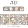 Pack de Pegatinas Lindo Gato Apilado 100 Pegatinas Gatitos Pequeños Pegatinas para Diario Estudiante DIY Funda de Teléfono Decoración de Botella de Agua Pegatinas