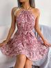 Vestido Floral con Volantes Casual Europeo y Americano Primavera/Verano 2026 Vestido de Playa Ropa Femenina Transfronteriza de Amazon
