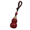 Cinabrio en bruto Calabaza Cien Bendiciones Colgante Caja Ga'U Llavero Cadena para Teléfono Año del Zodíaco Regalo para Pareja Collar al por Mayor
