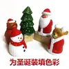 Papá Noel Tallado Puro Hecho a Mano en Madera Maciza Adornos para Sala de Estar Oficina Escritorio Accesorios Creativos para el Hogar Regalos Navideños