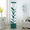 Estilo Japonés Coreano Cubierta de Polvo Cilíndrica de Cobertura Total para Aire Acondicionado Cubierta de Polvo Vertical Redonda para Máquina de Gabinete Tela con Dibujos Animados Cubierta para Aire Acondicionado