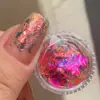 Manicure Transfronteiriça Novo Produto Pó Opala Âmbar Cor Flash Aurora Pó Veludo Neve Pó Brocado Nuvem Ultrafino Joias para Manicure