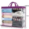 Bolsa de Almacenamiento para Edredón Transfronteriza, de Gran Capacidad, Portátil, Transparente, para Ropa, a Prueba de Polvo y Humedad, Almacenamiento para Mudanza, Bolsa de Almacenamiento para Edredón