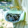 Bolsa de Salida para Mascotas Pequeñas Transfronteriza de Amazon Bolso de Hombro Portátil a Prueba de Viento Bolso Cruzado para Mascotas Jaula para Hámster Lista para la Venta