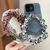 Correa de muñeca corta de moda para teléfonos móviles, correa de poliéster de alta gama para teléfono móvil, correa antirrobo, liga para el pelo, cadena para teléfono móvil