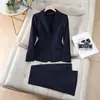Moda Business Primavera e Outono Terno Feminino Vestido Moda Feminina Costura Terno Feminino Roupa de Trabalho Casual Coreano Pequeno Terno