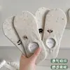 Meias de Barco, Meias de Fio Pontilhado para Mulheres, Estilo Fino de Verão, Antiderrapantes, Desenho Animado Fofo, Estilo College, Meias Invisíveis Curtas de Corte Baixo