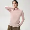 Suéter de cachemira con cuello alto para mujer, pieza única de cachemira, sin costuras, cuello alto, holgado, capa interior, camisa base de punto, suéter, moderno
