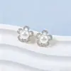 Brincos de Pérola de Água Doce Naturais de Zhuji, Formato de Coração, Alta Qualidade, Brincos de Pérola Simples e Elegantes, Novo Atacado