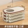 Caixa Portátil para Dumpling Empilhável com Caixa de Armazenamento de Alimentos com Tampa, Bolsa de Mão Doméstica Especial para Sushi Frutas Refrigerator