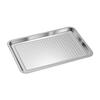 Bandeja Retangular de Aço Inoxidável Bandeja de Chá com Furos Bandeja para Cozinhar no Vapor Bandeja Quadrada Bandeja para Cozinhar Arroz no Vapor Armário de Cozimento a Vapor Carrinho de Cozimento a Vapor Caixa para Cozinhar no Vapor Chapa para Churrasco