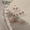 Joyería para Uñas con Diseño de Cerezas Nuevas Transfronteriza Llena de Diamantes Súper Brillante Frutas Coloridas Cerezas Paquete de Materiales para Uñas Portátiles DIY