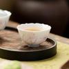 Taza de Té Pinta a Mano con Degradado Creativo Miyan para Uso Doméstico, Taza de Maestro Alta, Taza de Té Floral Puramente Hecha a Mano, Taza Individual, No Caliente al Tacto