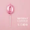 Velas de Aniversário Estilo Ins Números 0-9 Banhadas a Ouro Prata Rosa Decoração de Festa Festival Inserção para Bolo Sobremesa
