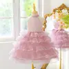 Vestido de Niña Amazon Falda de Pastel Mediana y Grande Malla de Lentejuelas Infantil Vestido Abullonado Infantil Vestido de Banquete Infantil Falda de Pasarela