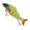 Señuelo de Pesca Duro tipo Minnow de Hundimiento Lento de 4 Secciones para Pesca en el Mar, Lubina de Agua Dulce y Pesca con Señuelo Topmouth