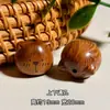 Escultura em Madeira de Pêssego Antiga Cabeça de Urso Macia e Fofa Acessório Artesanal DIY Pulseira Acessório Contas Espaçadoras Chaveiro Pingente de Bolsa