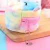 Nuevo Mini Monedero Redondo Tridimensional de Felpa Colorido Transfronterizo Bolsa para Monedas Bolsa para Lápiz Labial Bolsa de Transporte para Cable de Datos Pequeño Regalo