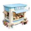 Tienda móvil, contenedor de moda, tienda a pie de calle, tienda móvil creativa para zonas escénicas, floristería, casita