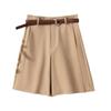 Shorts Blancos Adelgazantes de Cintura Alta 2025 Primavera/Verano para Mujer Shorts Casuales Personalizados Algodón Fino Shorts Casuales Versátiles