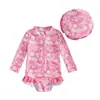 0-3m 3-6m 6-12m 12-18m 18-24m 2-3A Macacão com Estampa de Laço e Touca