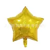 Globo de aluminio con forma de estrella de cinco puntas de 18 pulgadas, flotante con helio, estrella de helio, decoración inflable, decoración de color sólido en forma de corazón