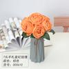 Flor de Imitación Rosa Europea Novia Boda Flor de Mano Ramo de Mesa Rosa 7 Letras a Mano Rosa Concubina Imperial