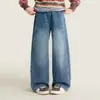 [Pantalones brillantes con adornos de perlas] Jeans de pierna ancha de invierno para niñas, pantalones rectos para niños 2026, venta al por mayor