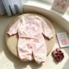 Conjunto de sudadera para bebé para primavera y otoño, top casual para niñas, conjunto elegante de dos piezas estilo coreano, ropa de exterior para niños