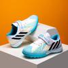 Chuteiras de Futebol Infantis, Modelos para Meninos e Homens, Tênis com Velcro para Indoor para Meninos Crianças Estudantes, Chuteiras de Treino para Unha Quebrada, Antiderrapante
