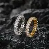 Amazon Temperamento Lujo Ligero Anillo de Diamante de Plata de Ley S925 Transfronterizo Fila Única Circonita Anillo de Boda Versátil Salida de Fábrica