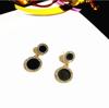 B463 Joyería Metal Aretes Hechos a Mano S925 Moda Elegante Estilo Coreano Aretes Redondos Distintivos Aretes Combinables Aretes