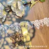 Em estoque Novo Lolita Bordado Solúvel Em Água Lace Leite Seda Único Lado Flor Onda Lace Lace Código De Barras