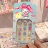 Adesivos de Unha Sanrio para Crianças, Arte de Unha Fofa e Divertida, Peças de Unha para Estudantes, Peças de Unha Doces, Unhas Vestíveis para Crianças