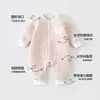 Ropa para bebé recién nacido, categoría A, para bebés de 0 a 3 meses, adecuada para principios de otoño, con forro acolchado para abrigar, y diseñada como un conjunto de una sola pieza para otoño e invierno